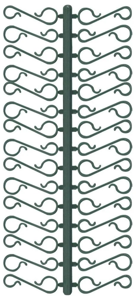 VILDE Háčiky na vianočné ozdoby 3,5 cm, zelené (plastové), 60ks