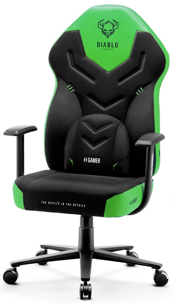 Herné kreslo Diablo X-Gamer 2.0 Normal Size čierno-zelené