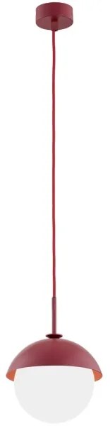 Argon 8296 - Luster na lanku CAPPELLO 1xE27/15W/230V červená
