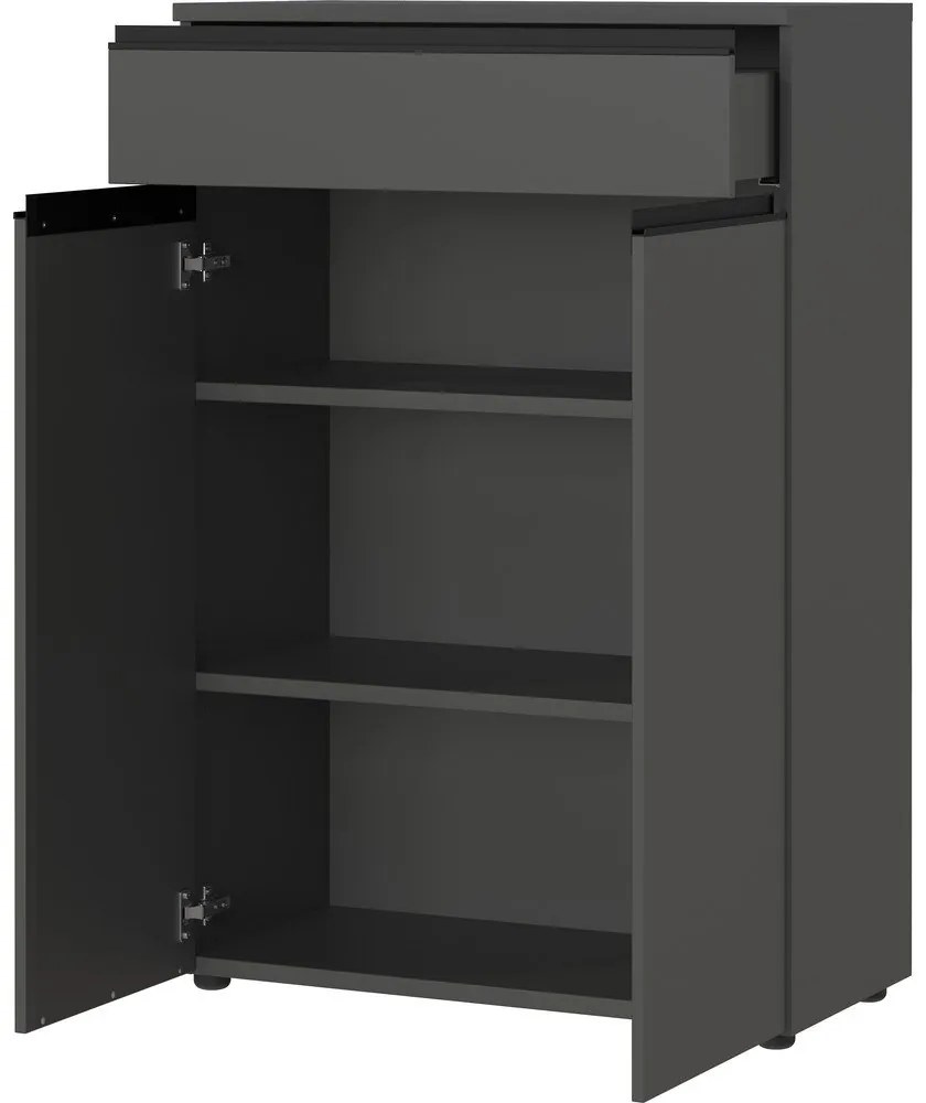 Antracitová skrinka 81x120 cm Bedano – Germania