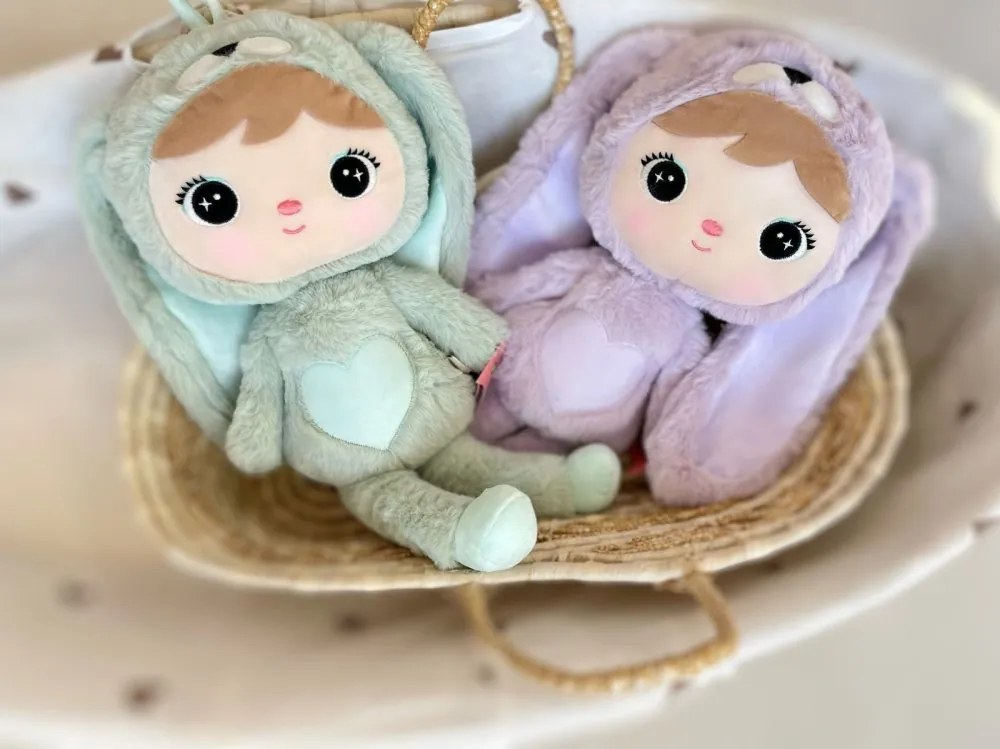 Mojkáčik - Bábika zajačik mätová 48 cm