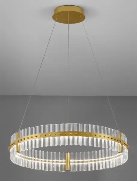 LED stmievateľný platinum zlaté moderné svietidlo Kezo-78