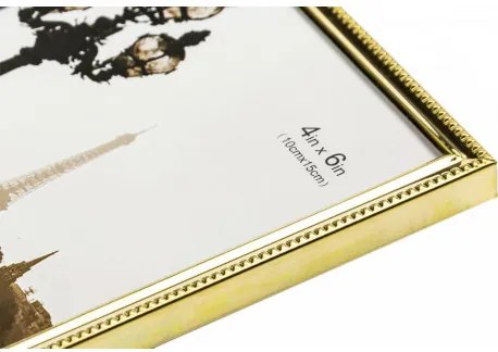 Kovový fotorám 10x15 zlatý