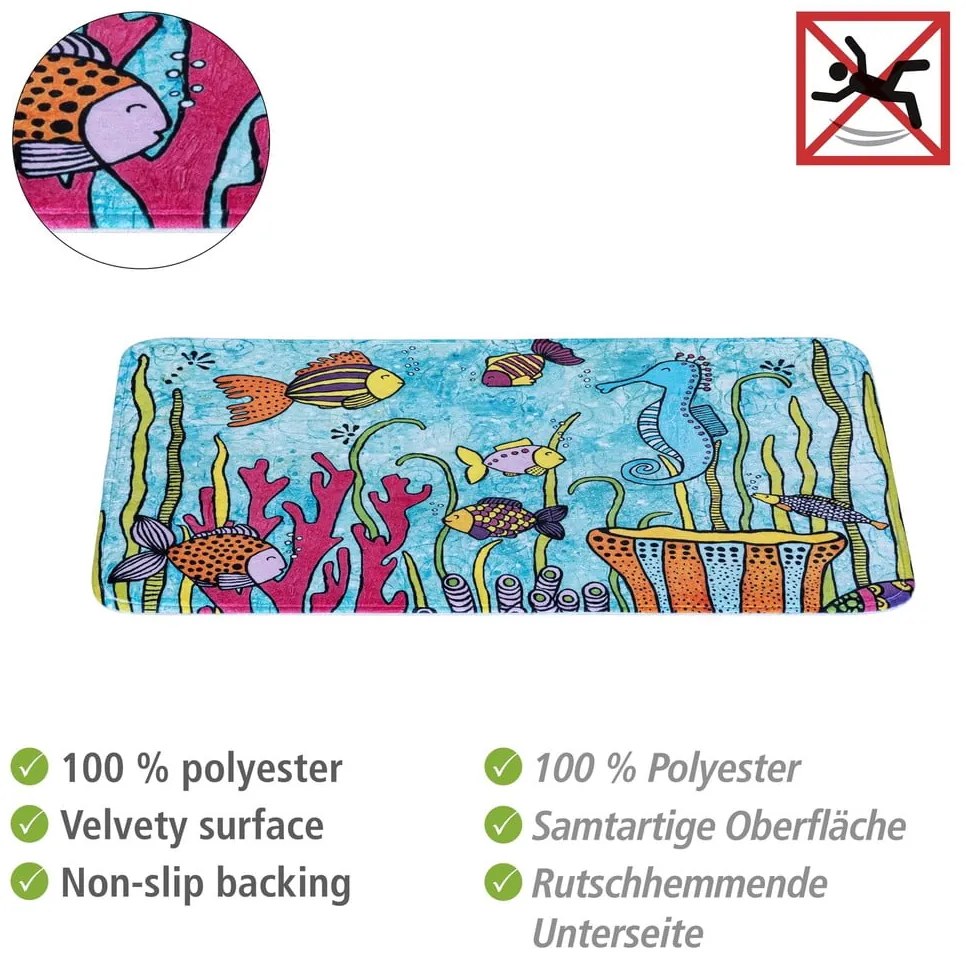 Textilná kúpeľňová predložka 45x70 cm Rollin'Art Ocean Life - Wenko