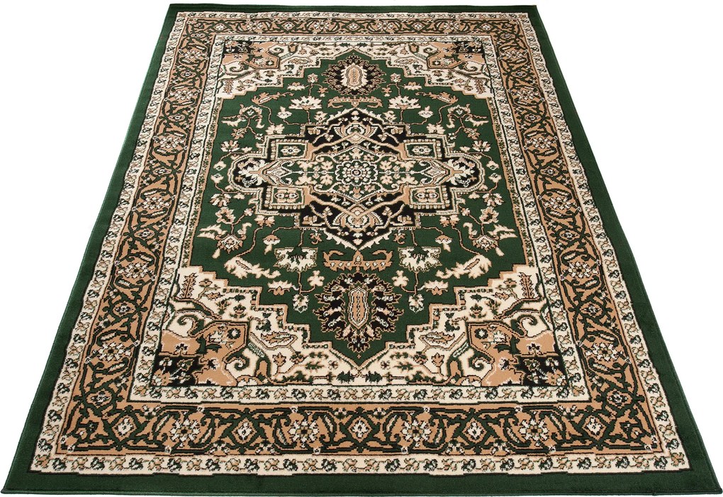 TA Koberec Q011A Z_GREEN EUFRAT BLX Zelený Obdĺžnikový Rozmer: 120x170 cm