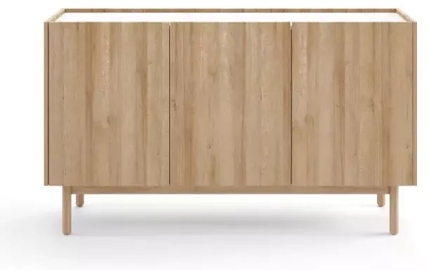 Komoda Boho La 144x83 cm dub riviéra/bílý mramor