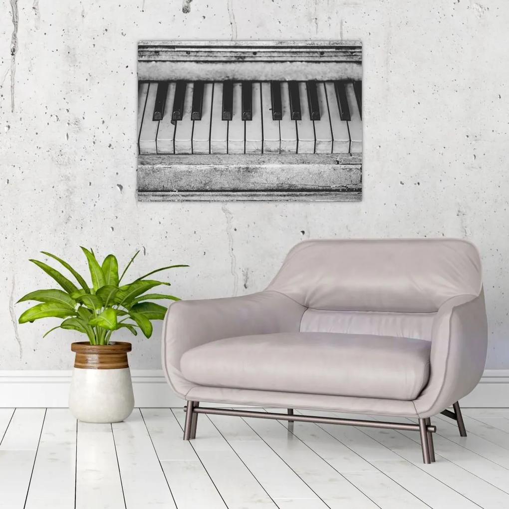 Sklenený obraz - Piano (70x50 cm)
