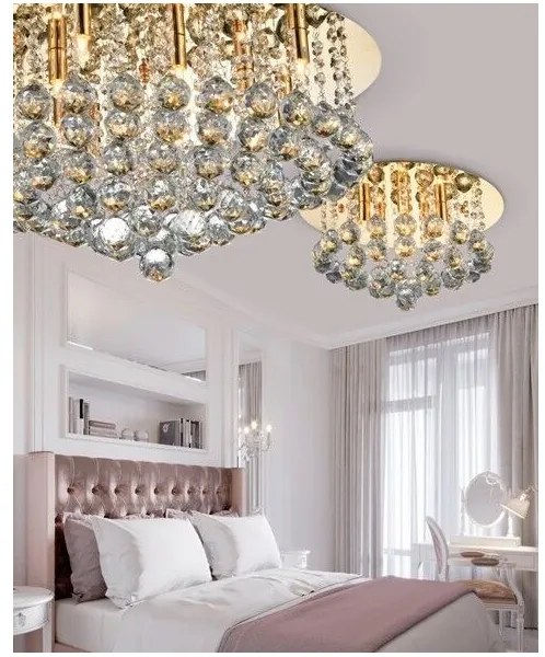 Azzardo AZ3084 - Krištáľové stropné svietidlo BOLLA 10xG9/40W/230V