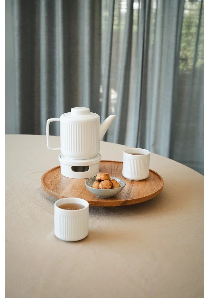 Biela porcelánová kanvica na čaj so sitkom 1,2 l Skagen – Bredemeijer