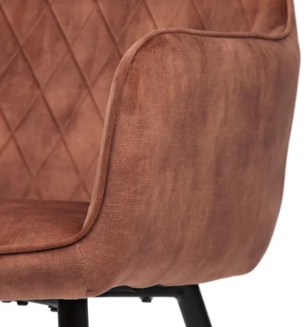 Jedálenská stolička SATORI zamatová tehlová 897639