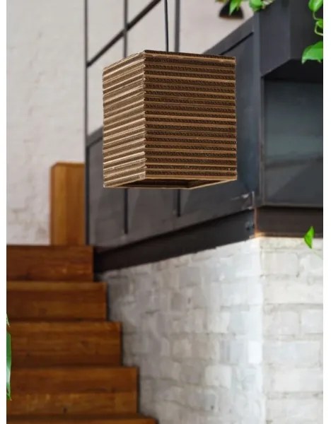 Ledvance - Luster na lanku DECOR CARDBOARD 1xE27/15W/230V 25x25 cm