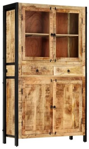 vidaXL Komoda 100x40x175 cm masívne mangovníkové drevo-