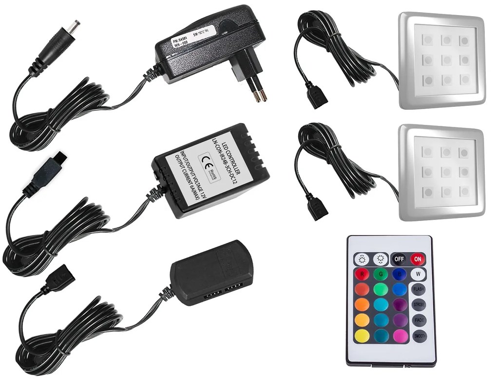 Obývacia stena Belini Premium Full Version biely lesk + LED osvetlenie Nexum 117