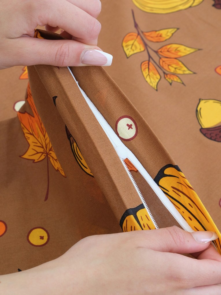 Bavlnená obliečka na vankúš Renforcé 40 × 40 cm - Tekvicové kúzlo