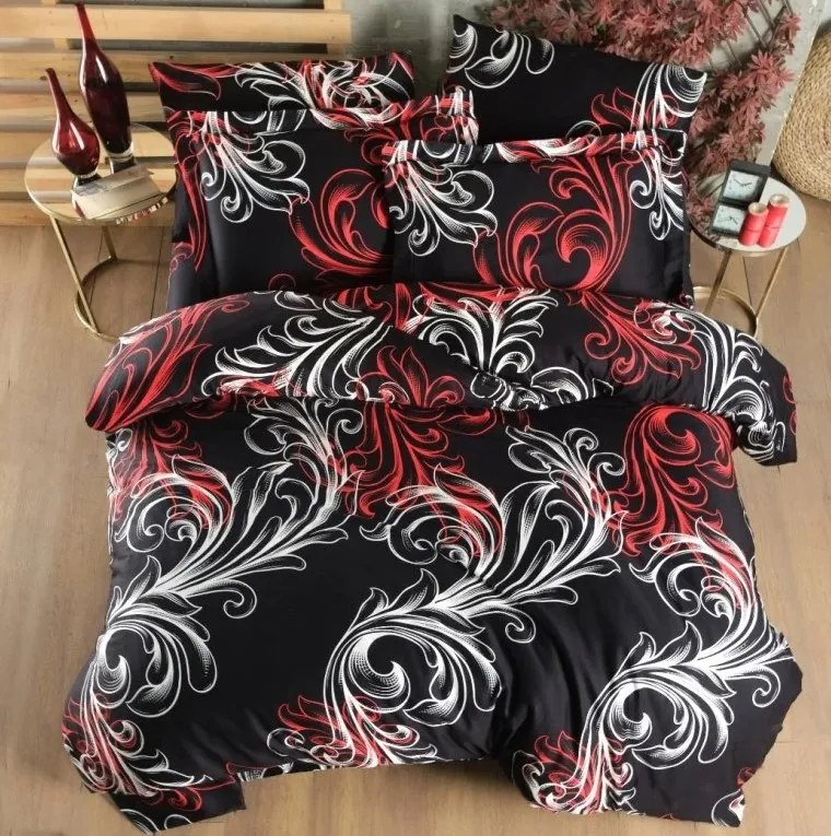 Brotex Obliečky Satén Exclusive Atlantis Red 140x220/70x90 cm