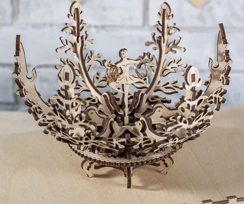 Ugears 3D puzzle Květina 101 ks