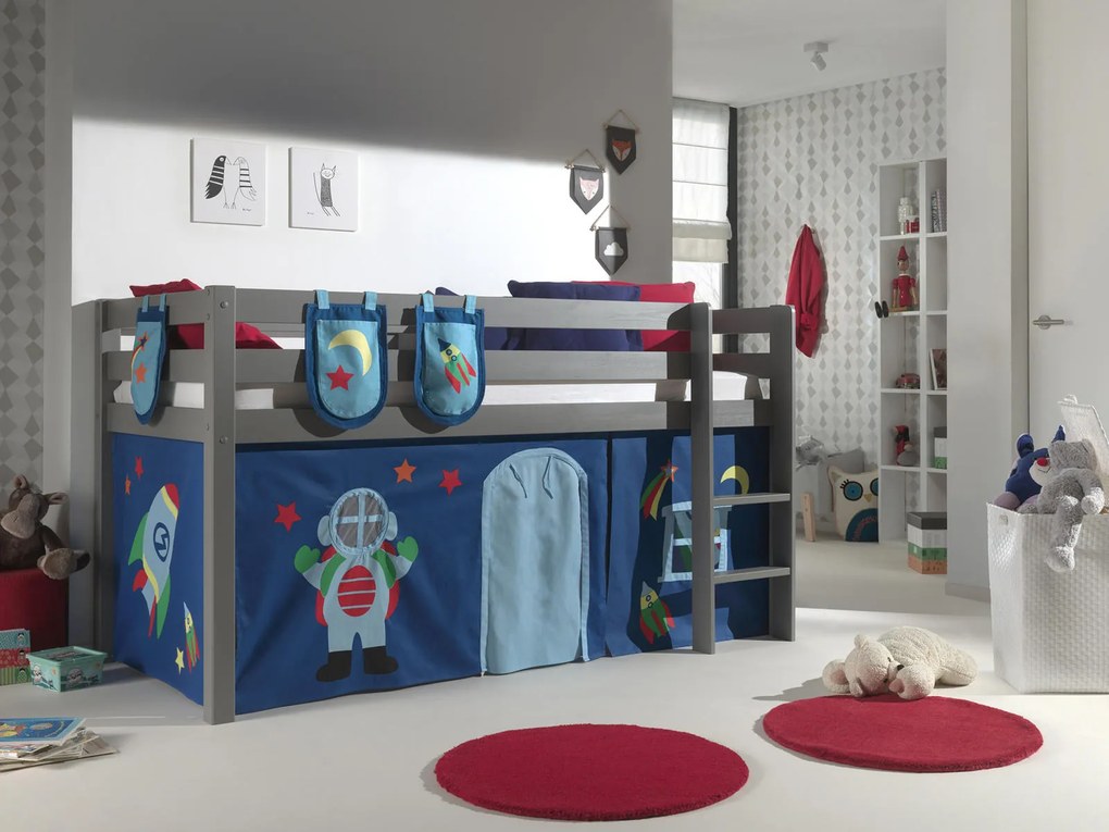 Detská posteľ z masívu Astro - Pino grey II