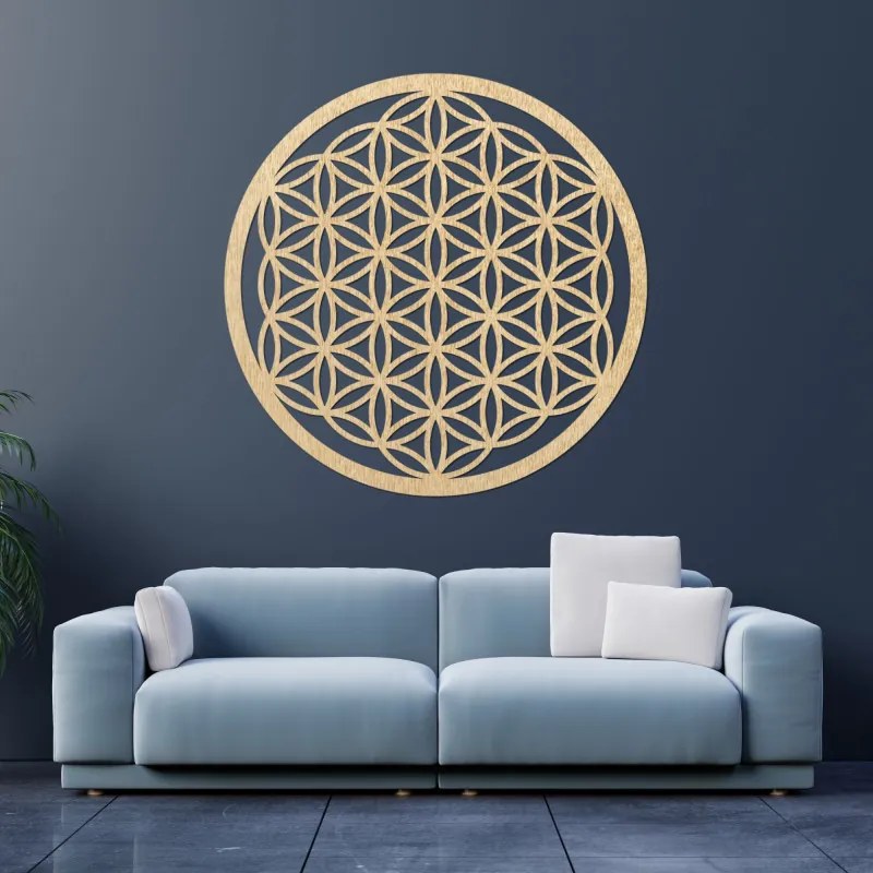 Drevená dekorácia Kvet života – posvätná geometria a mandala na stenu | SENTOP PR0168-akcia20
