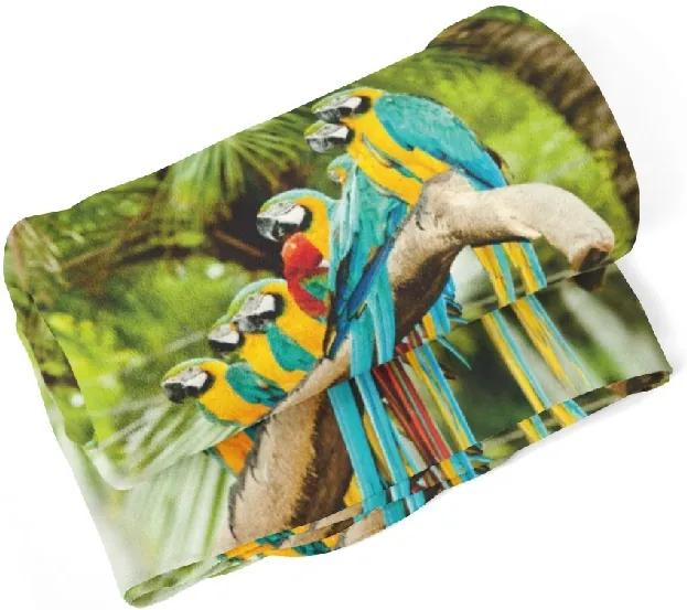 Deka Papagáje  (Rozmer: 150 x 120 cm)