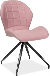 SADRO STEEL stolička Ružová