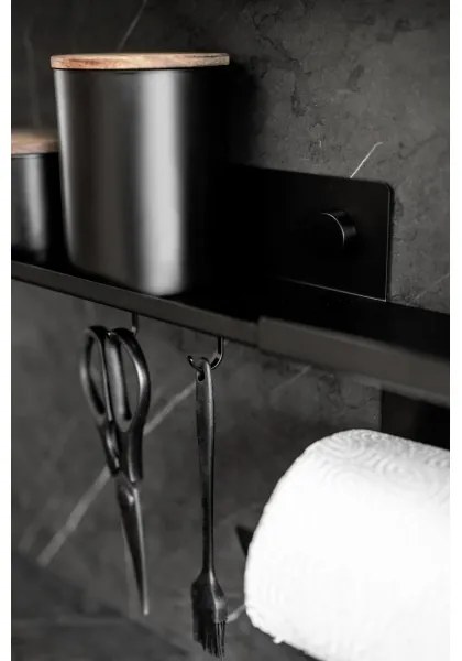 WENKO 71147800 - Polica JET 25x7,5 cm čierna