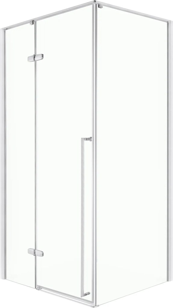 Novoterm Modul sprchovacieho kúta NV-Long DR CHR 90 - dvere, chróm/transparent - bez vaničky