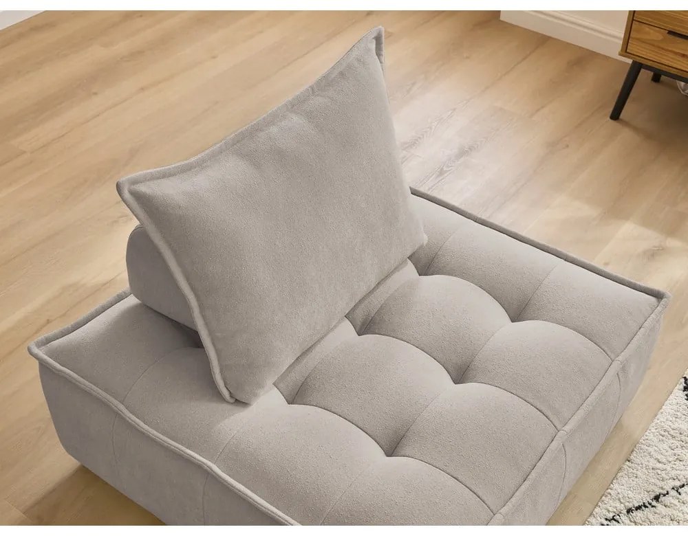 Béžové ženilkové kreslo Elisa – Bobochic Paris