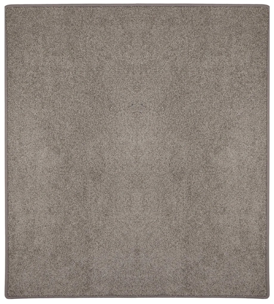 Vopi, Kusový koberec Capri béžový štvorec, 100x100, hnedá, chodba / predsieň