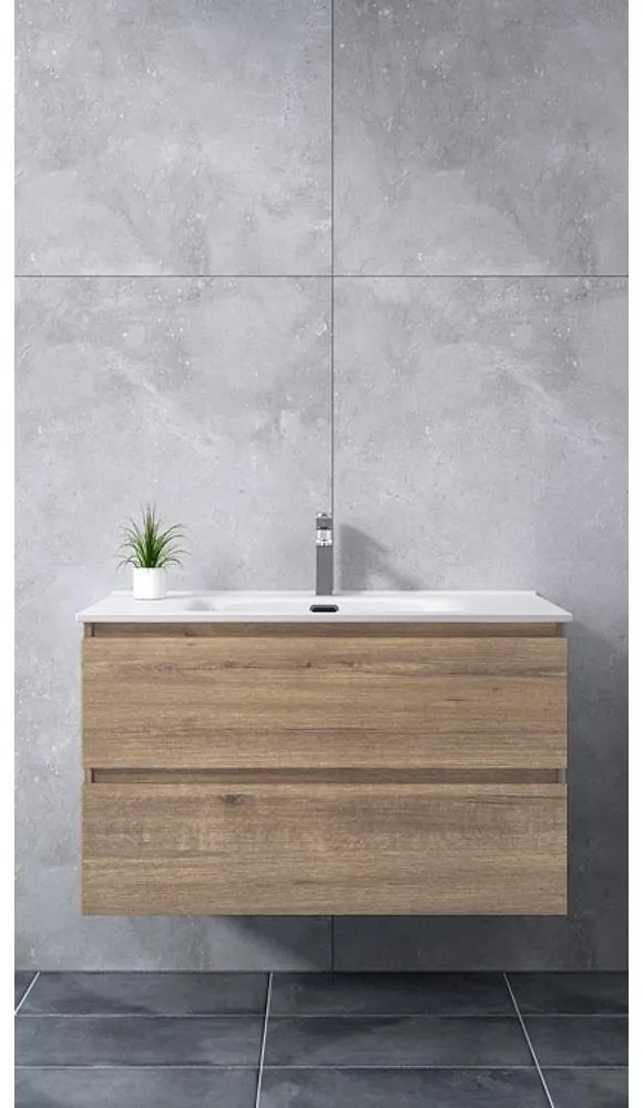 Catania Sonoma Kúpeľňová skrinka s umývadlom 80 cm
