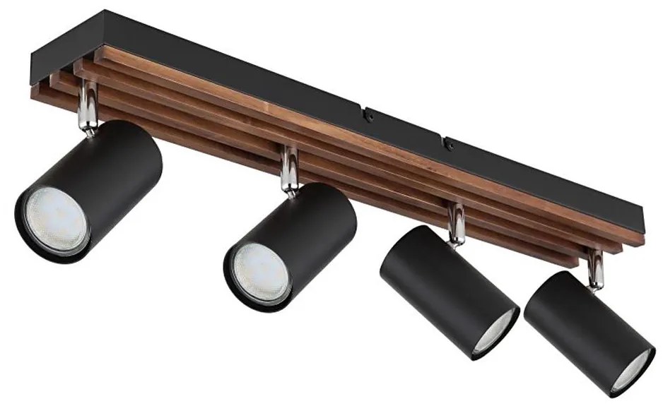 Globo 57909-4 - Bodové svietidlo KAYDEN 4xGU10/25W/230V čierna