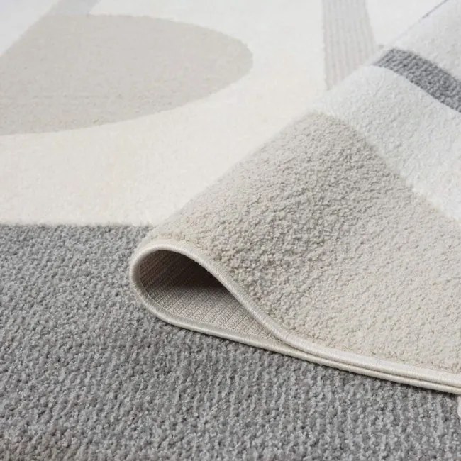 Koberec Lounge 9992 sivý kruh