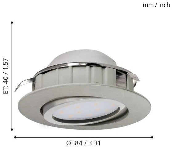 Eglo 95859- SADA 3x LED Podhľadové svietidlo PINEDA 1xLED/6W/230V