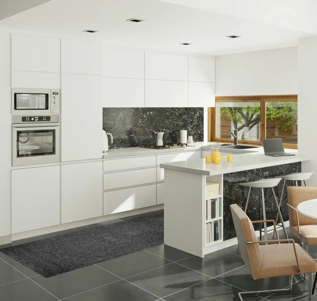 Vopi, Behúň na mieru Color Shaggy šedý, šíre 90 cm, šedá, obývacia izba