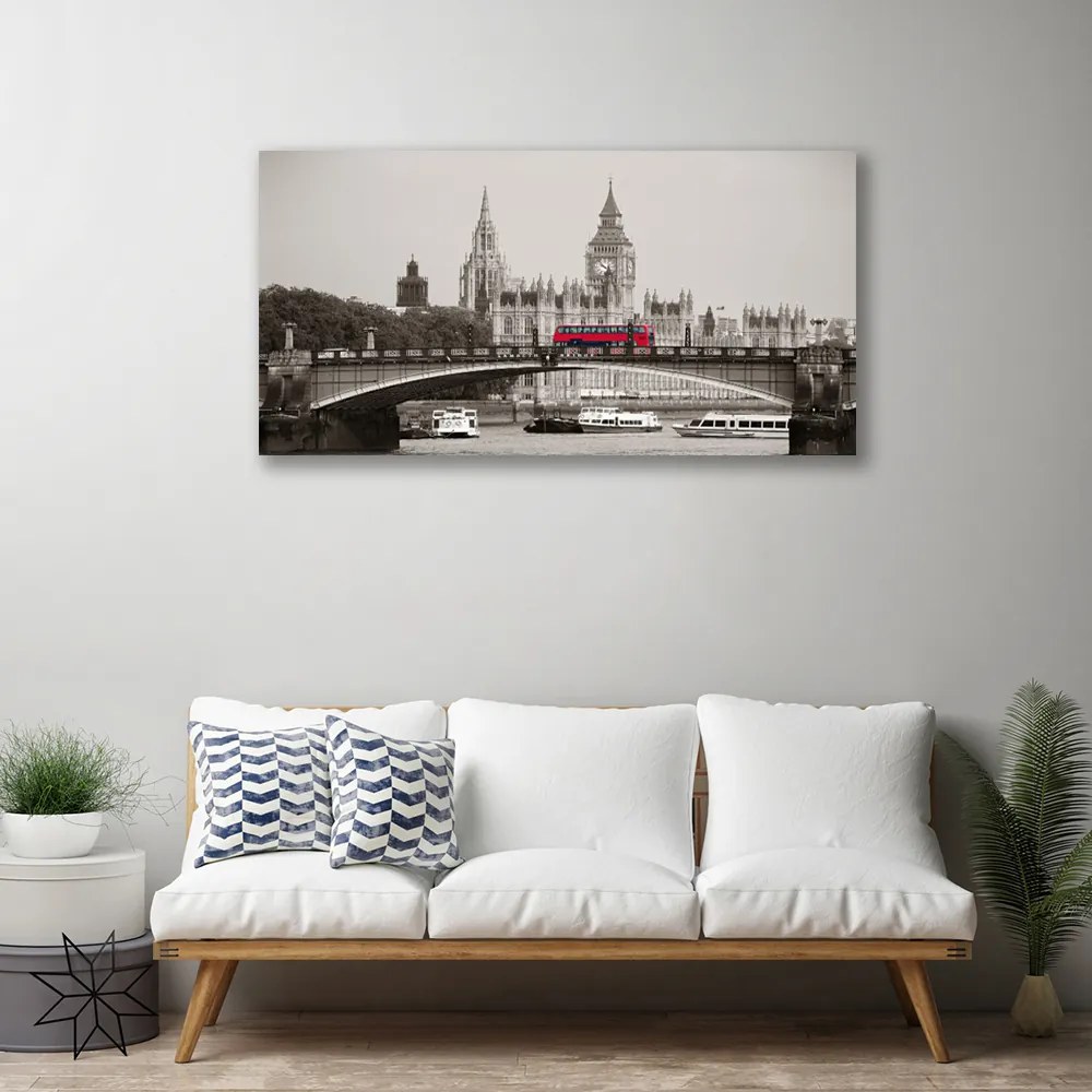 Obraz Canvas Most londýn big ben 120x60 cm