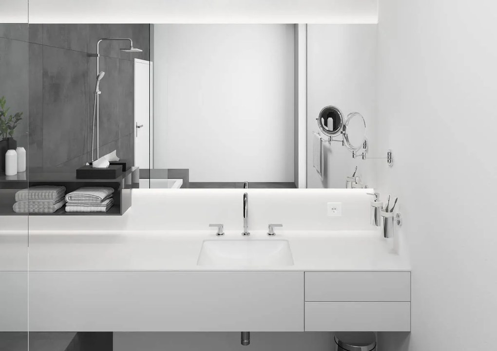 Hansgrohe Vernis Shape, umývadlová batéria s výpustom, 3-otvorová inštalácia, čierna matná, HAN-71563670