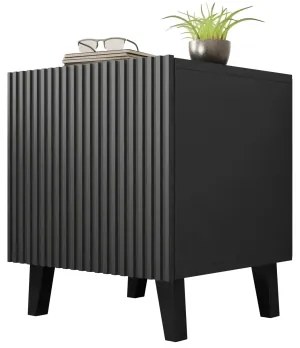 SADA 2x Nočný stolík VAMOS 52x45 cm antracit