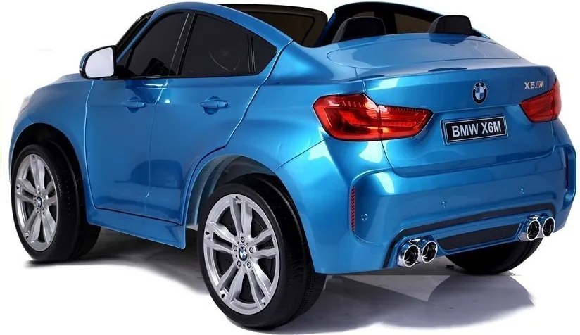 LEAN CARS BMW X6M Modré lakované auto na batérie