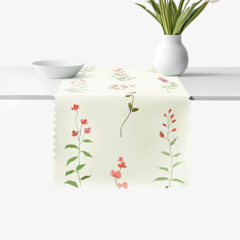 Goldea behúň na stôl teflónový - poľné kvetiny 35x180 cm