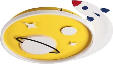 Brilagi -LED Detské stropné svietidlo STARSHIP LED/64W/230V 3000/4500/6000K žltá