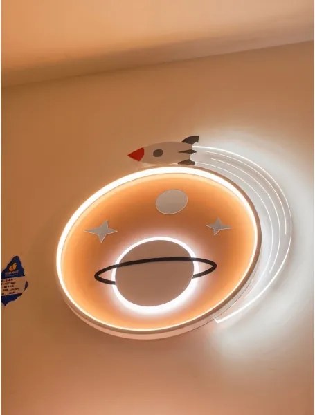 Brilagi -LED Detské stropné svietidlo STARSHIP LED/64W/230V 3000/4500K žltá