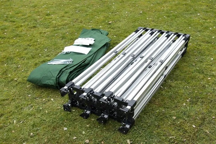 Garthen PROFI 404 Záhradný skladací párty stan - zelený 3 x 9 m