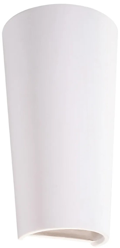 Nástenné svietidlo Lana, 1x biele keramické tienidlo