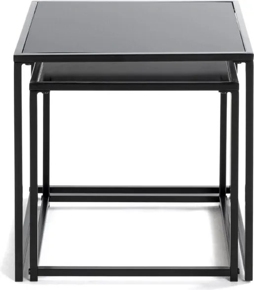 Sada 2 ks stolíkov York, čierne