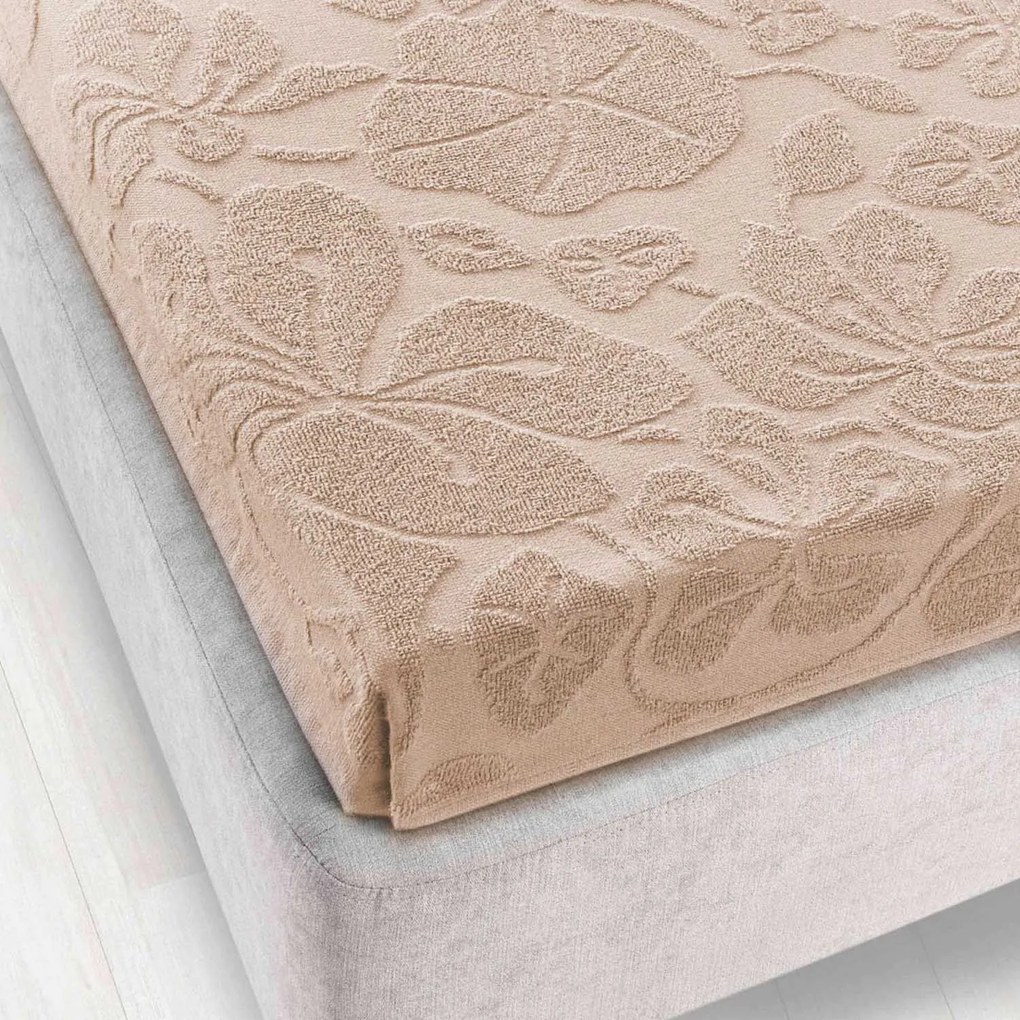 ŽAKÁROVÉ PRESTIERADLO TULIP06 150X205 CM SVETLOBÉŽOVÉ