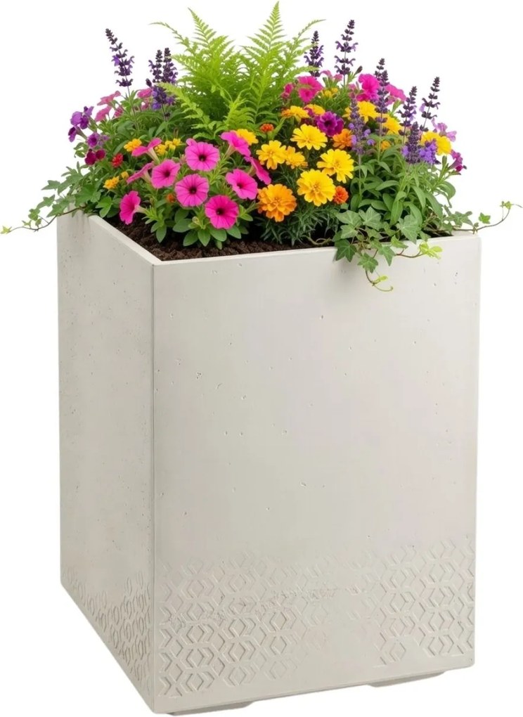 Květináč na kolečkách BETONIQUE 60x40 cm beton béžový