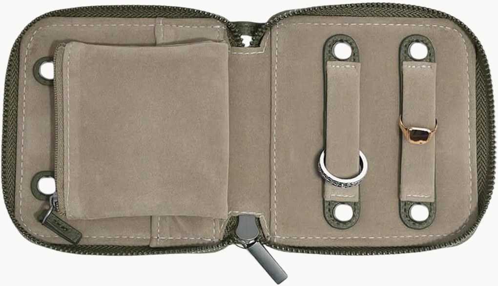 Kompaktná šperkovnica Olive Green