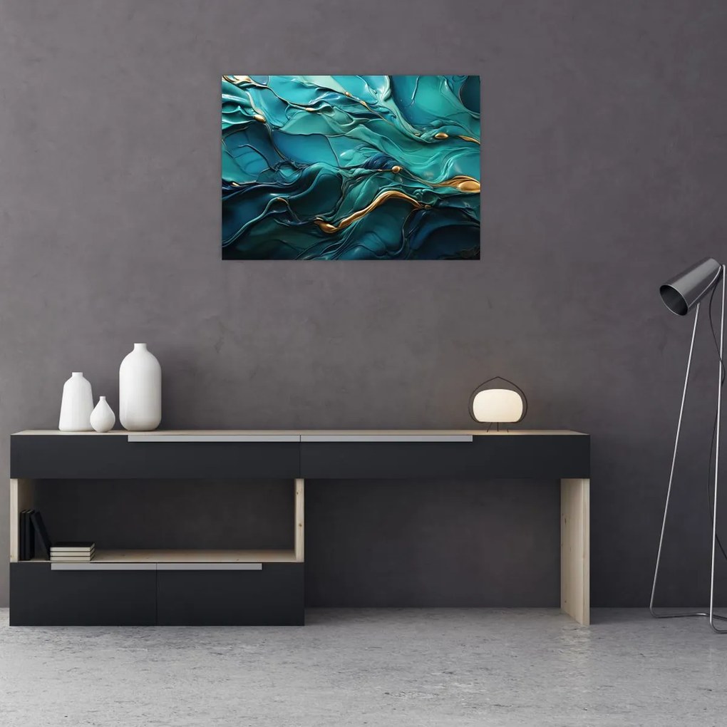 Sklenený obraz - Abstraktné textúry (70x50 cm)