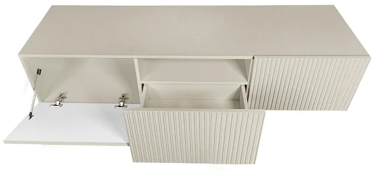 Závesná RTV skrinka Nicole so zásuvkou a nikou 150 cm - kasmír