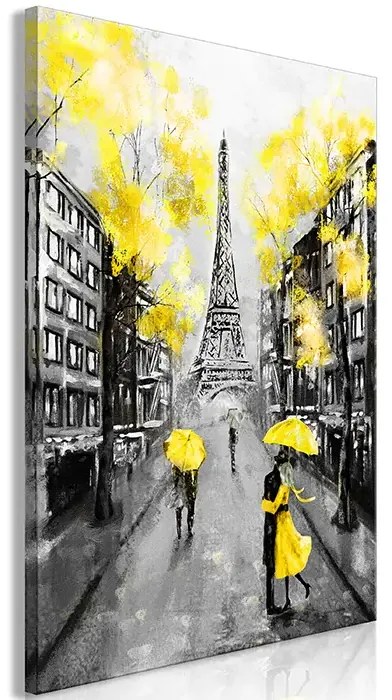 Artgeist Obraz - Paris Rendez-Vous (1 Part) Vertical Yellow Veľkosť: 20x30, Verzia: Premium Print