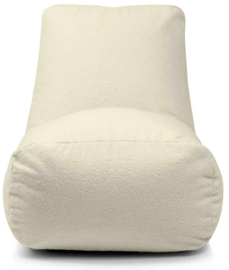 Svetlosivý sedací vak z textílie buklé Tube – SLOWDOWN